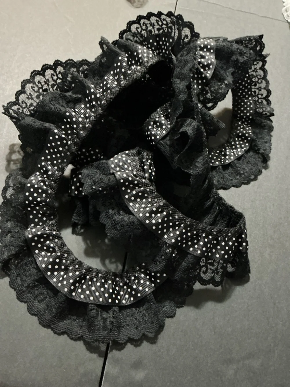 Vintage Lace Trim Lot  Ruffled Scrapbooking Memory Books Sewing Craft Supply